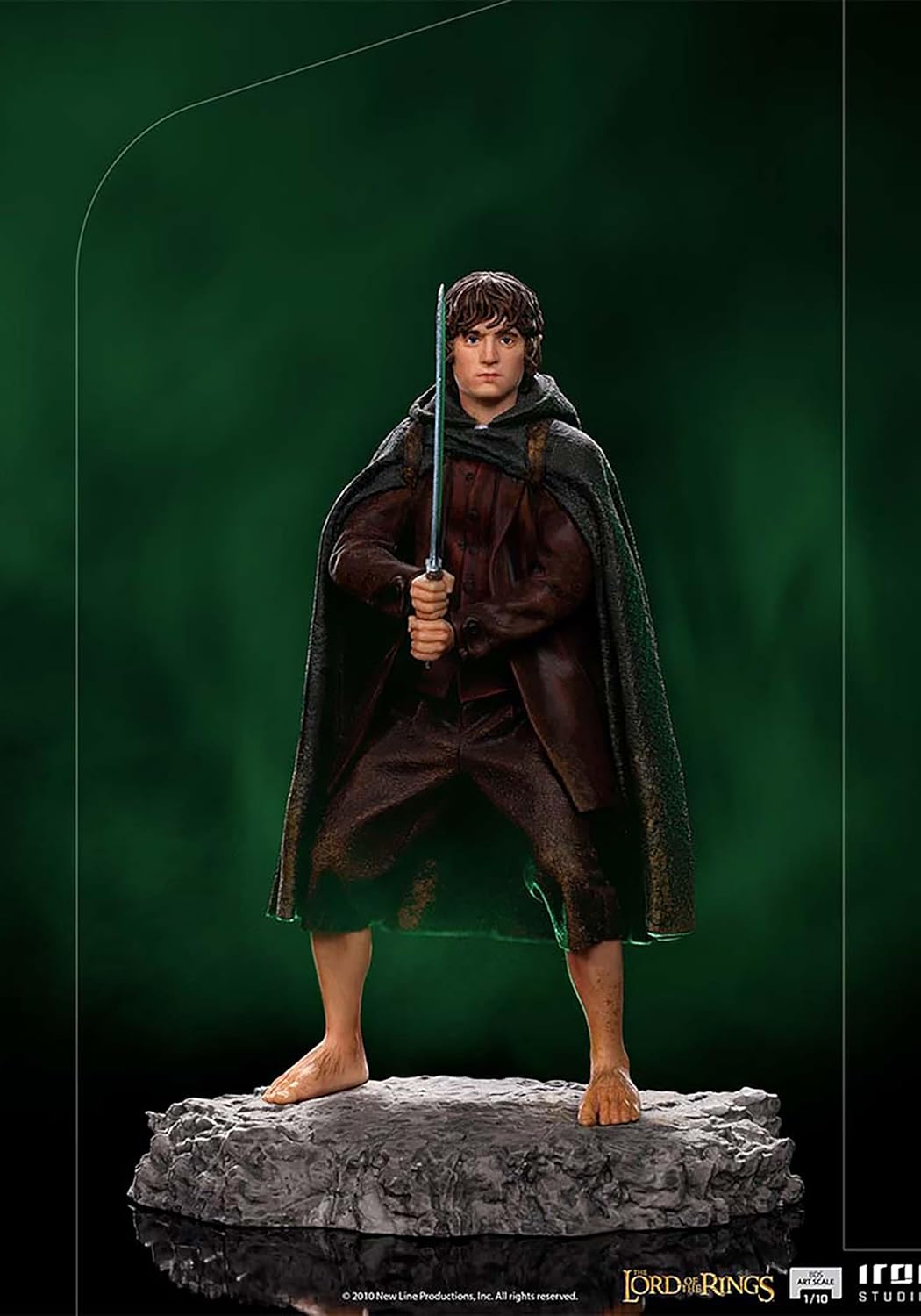 Iron Studios - BDS Arts Scale 1/10 - The Lord of the Rings - Frodo Baggins Statue 12cm - flash vidéo