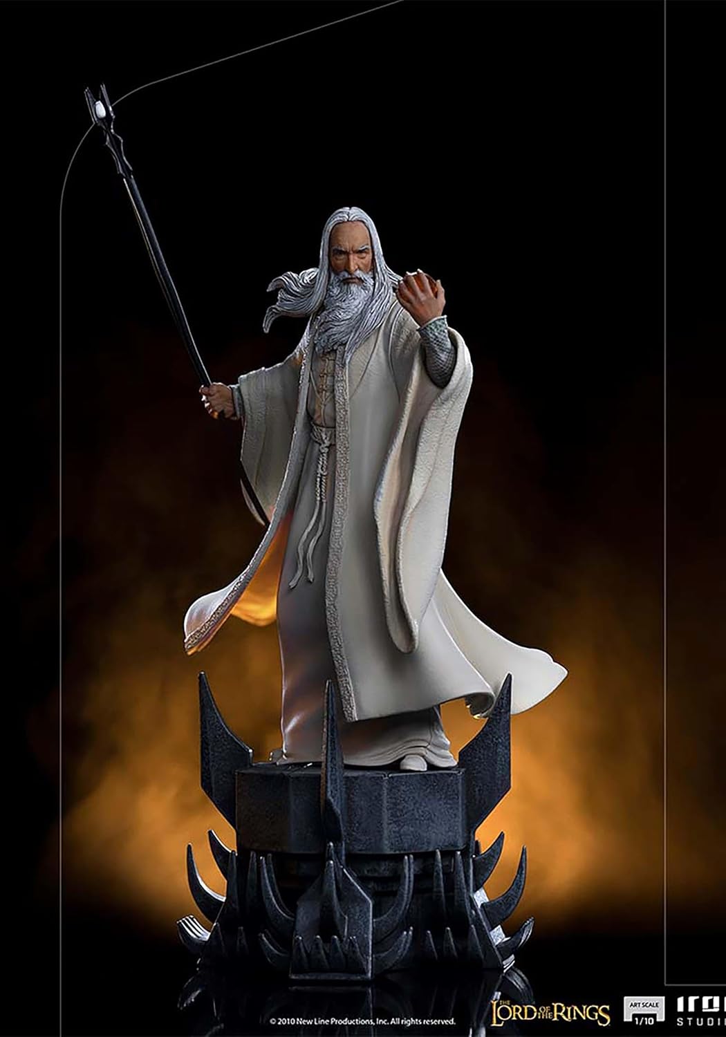 Iron Studios - BDS Arts Scale 1/10 - The Lord of the Rings - Saruman Statue 29cm - flash vidéo