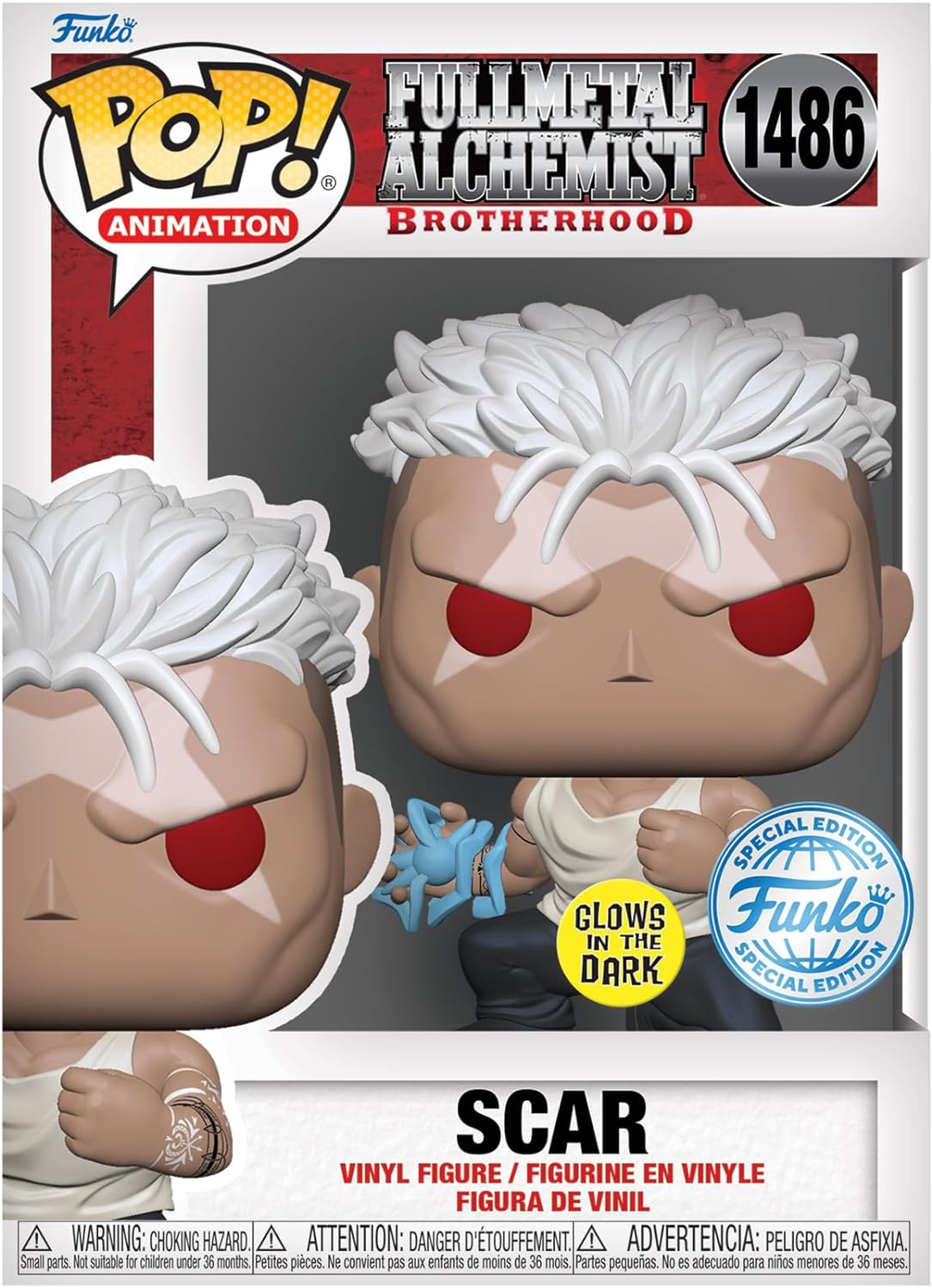 Funko Pop! Animation: Full Metal Alchemist: Brotherhood - Scar (Glows in the Dark) - Special Edition - flash vidéo