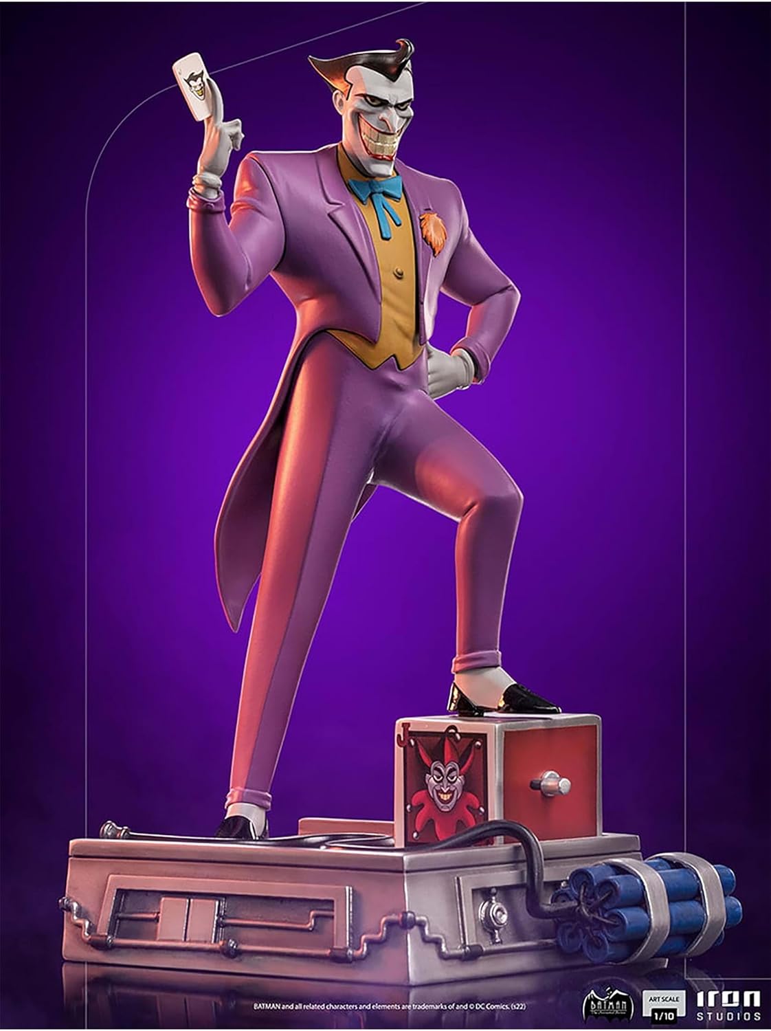Iron Studios - Arts Scale 1/10 - DC Comics - Batman: The Animated Series - The Joker Statue 21cm - flash vidéo