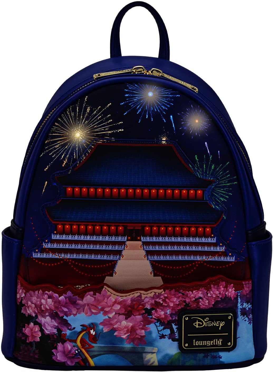 Loungefly: Disney - Mulan - Castle Light Up Cosplay Mini Backpack - flash vidéo