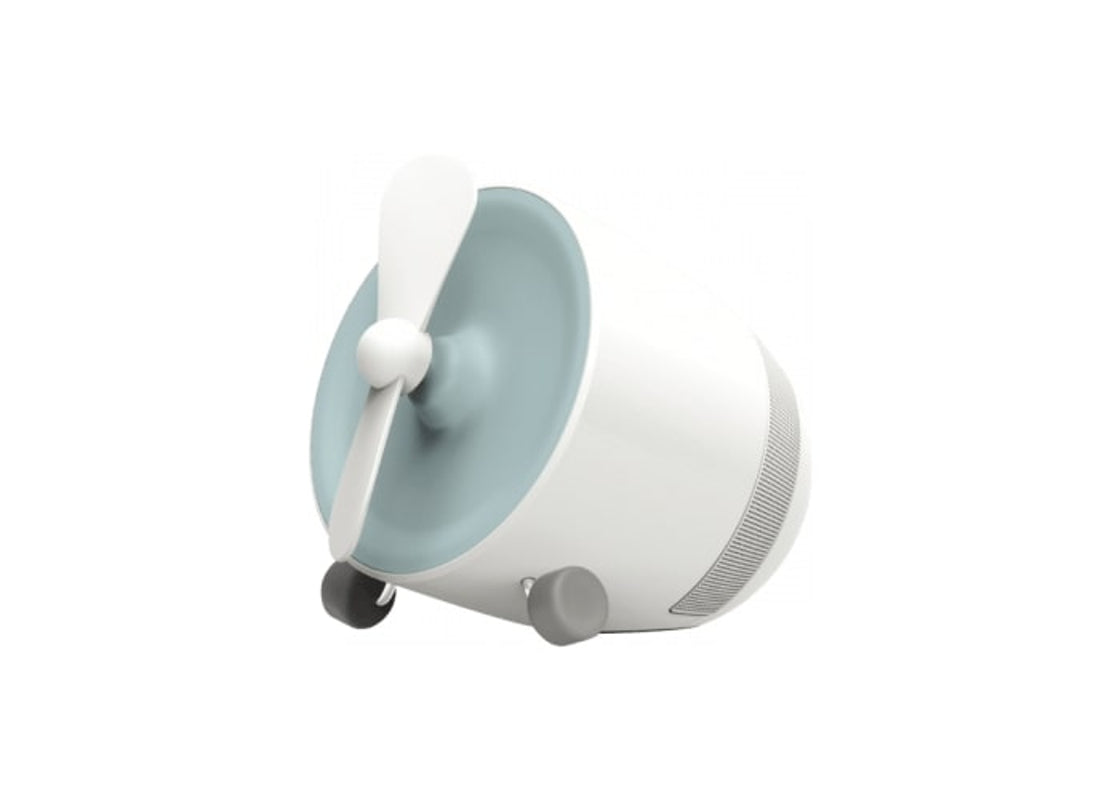 POUT - EARS1 "Enceinte Bluetooth portable avec mini ventilateur" Bleu
