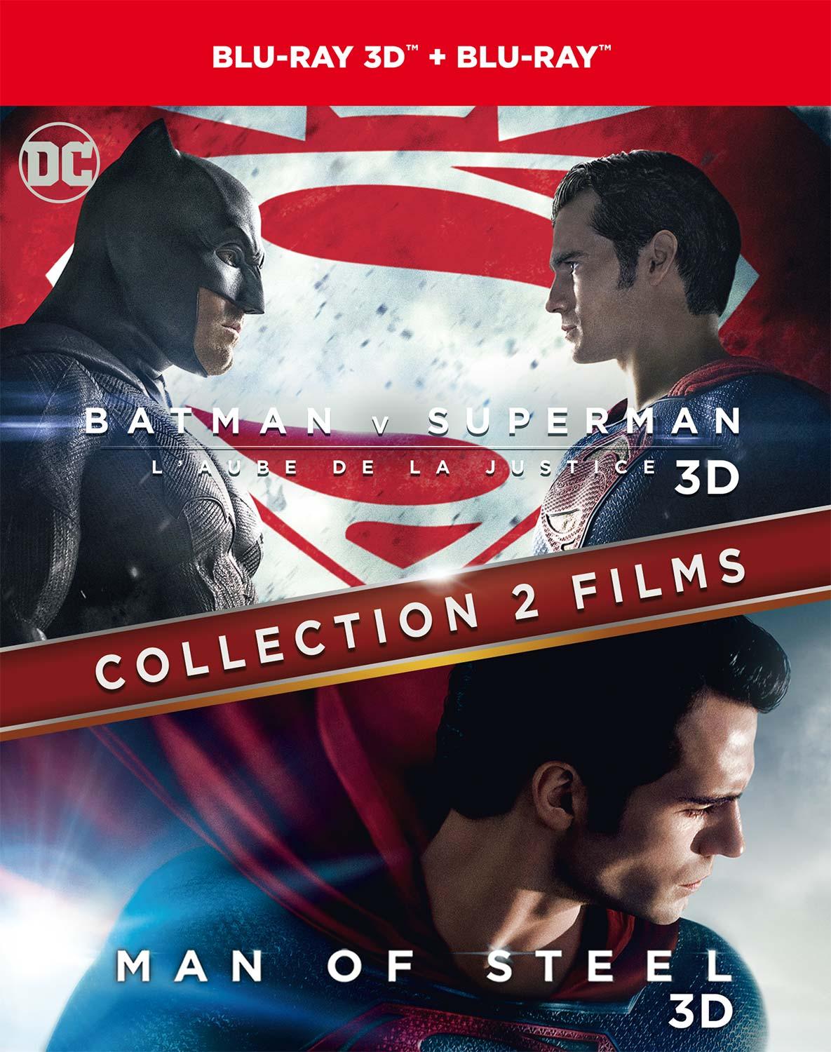 Collection 2 films : Batman v Superman : L'aube de la justice + Man of Steel [Blu-ray 3D]