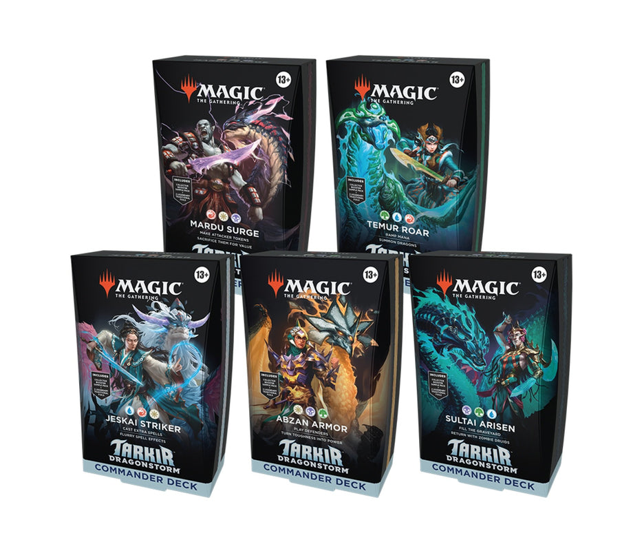 Magic: The Gathering - Tarkir: Dragonstorm Commander Deck Assortment (5 Deck Commander)