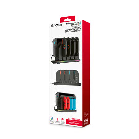 Nacon - Dock de charge compatible avec 4 Joy-Cons et console Nintendo Switch 2