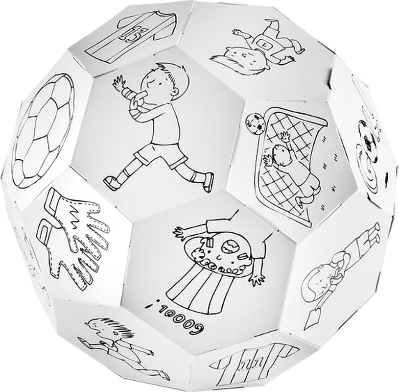 Monumi - Modèle 3D à monter et colorier "Football"