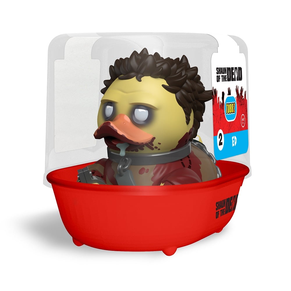 Numskull - TUBBZ Canard de bain - Shaun of the Dead - Ed (Première Édition) - 9cm - flash vidéo