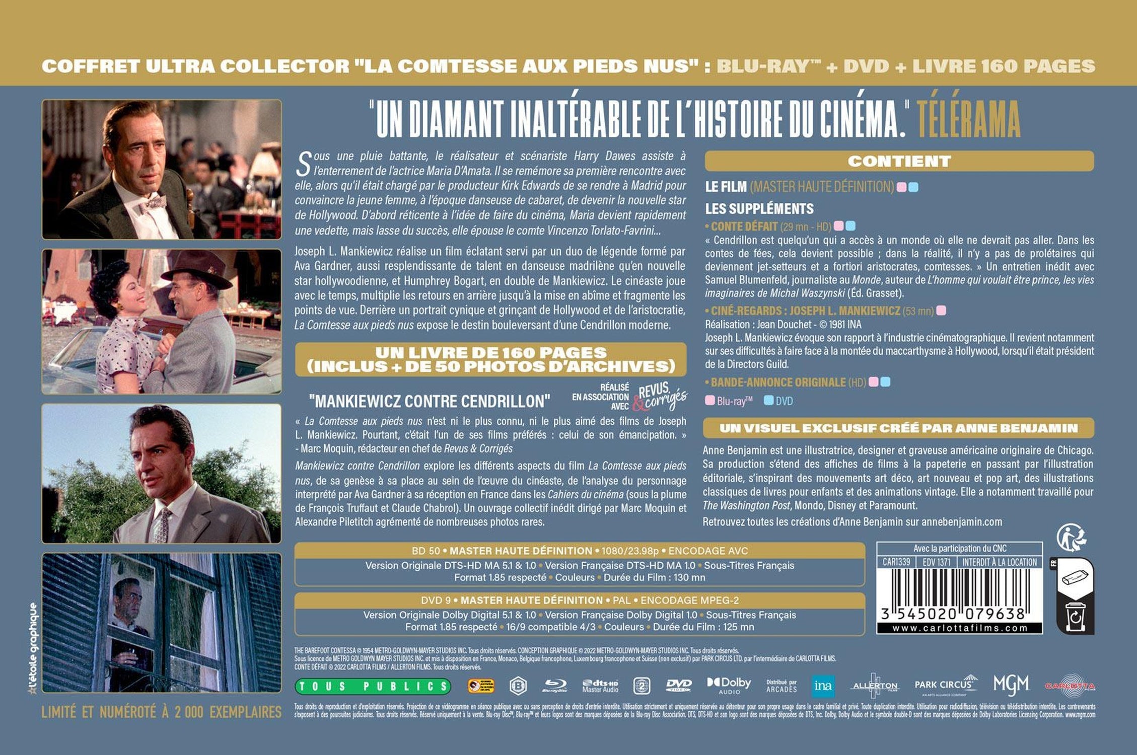 La Comtesse aux pieds nus [Blu-ray]