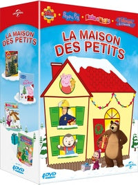 La Maison des petits - Coffret : Sam le Pompier - Volume 6 : Les préparatifs de Noël + Peppa Pig - Peppa fête Noël + Masha et Michka - 7 - Tous sur la glace + T'choupi à l'école - L'étoile de Noël [DVD]