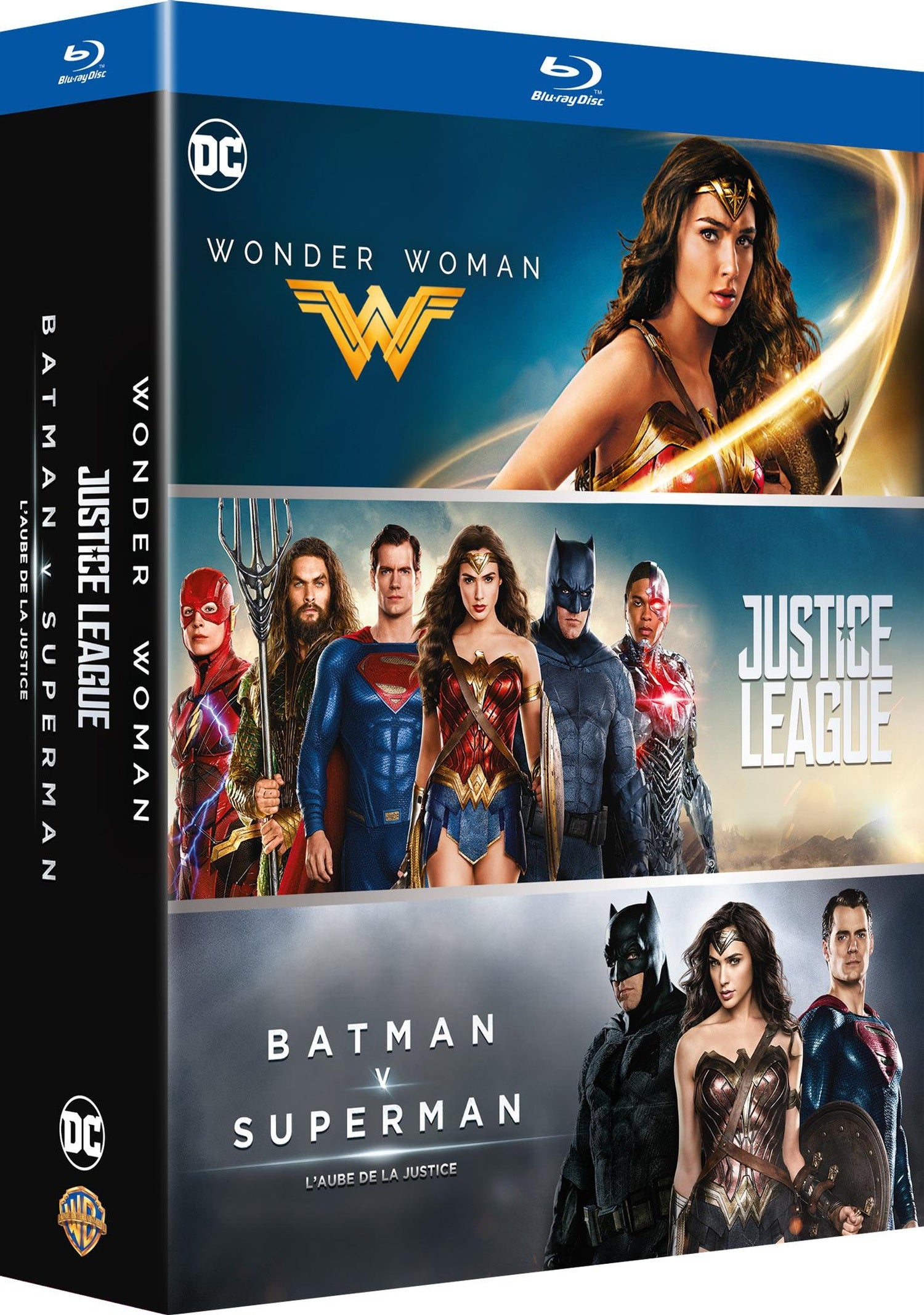 DC Universe - Coffret 3 films : Justice League + Wonder Woman + Batman v Superman : L'aube de la justice [Blu-ray]