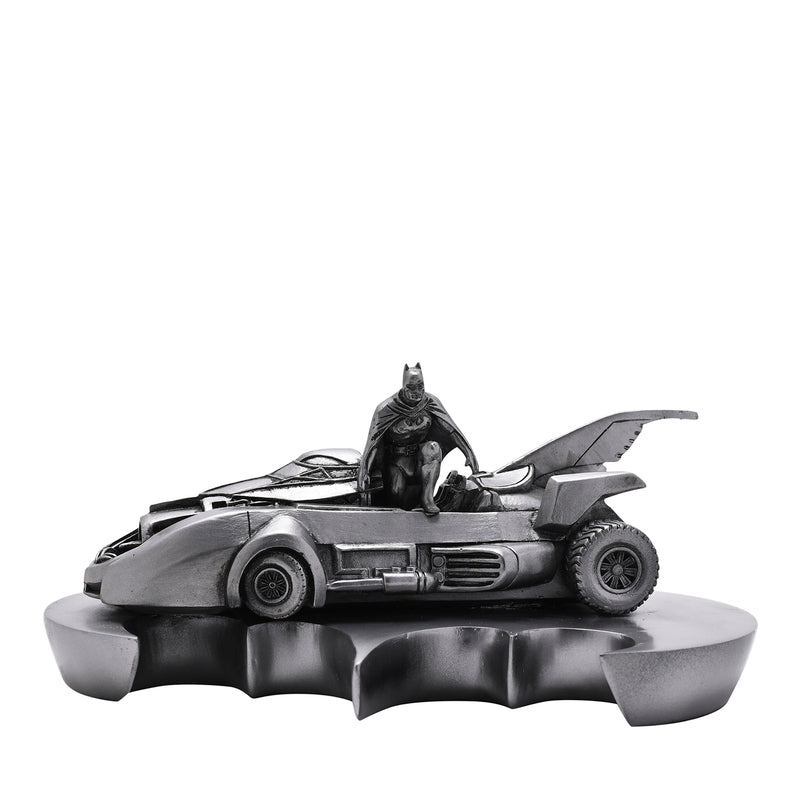 Warner Bros - Batman - Batman et Batmobile Statue 9cm