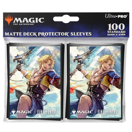 Ultra Pro - Magic: The Gathering - Universes Beyond: Final Fantasy - Sachet de 100 protèges cartes standard Tidus, Yuna's Guardian (63 x 89 mm)