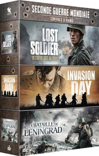 Seconde Guerre Mondiale - Coffret 3 films : Lost Soldier - De l'autre côté du front + Invasion Day + La Bataille de Leningrad [DVD]