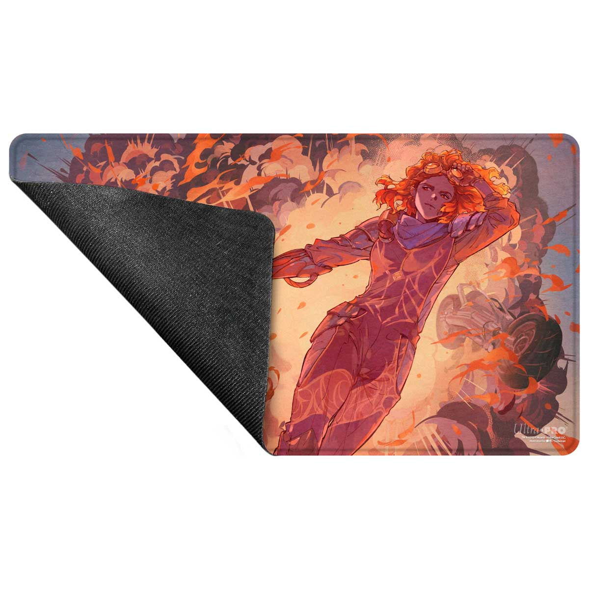 Ultra Pro - Magic: The Gathering - Aetherdrift - Tapis de jeu à bord cousu Chandra's Ignition - flash vidéo