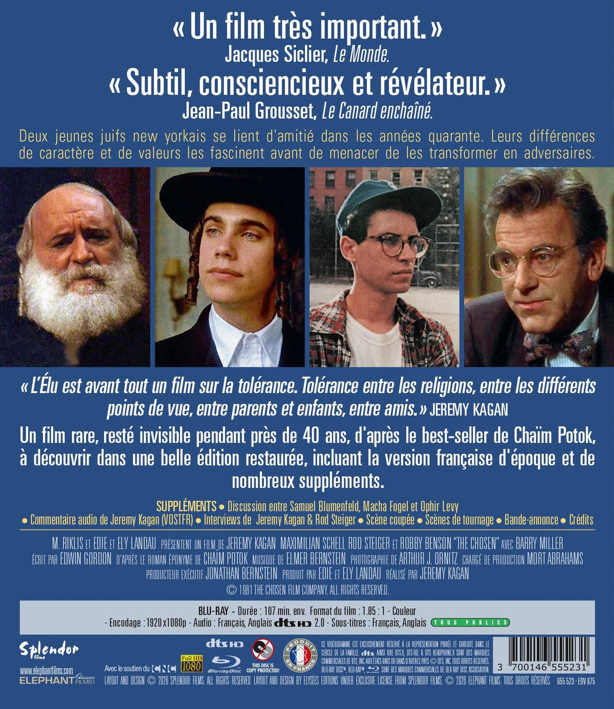 L'Élu (The Chosen) [Blu-ray]