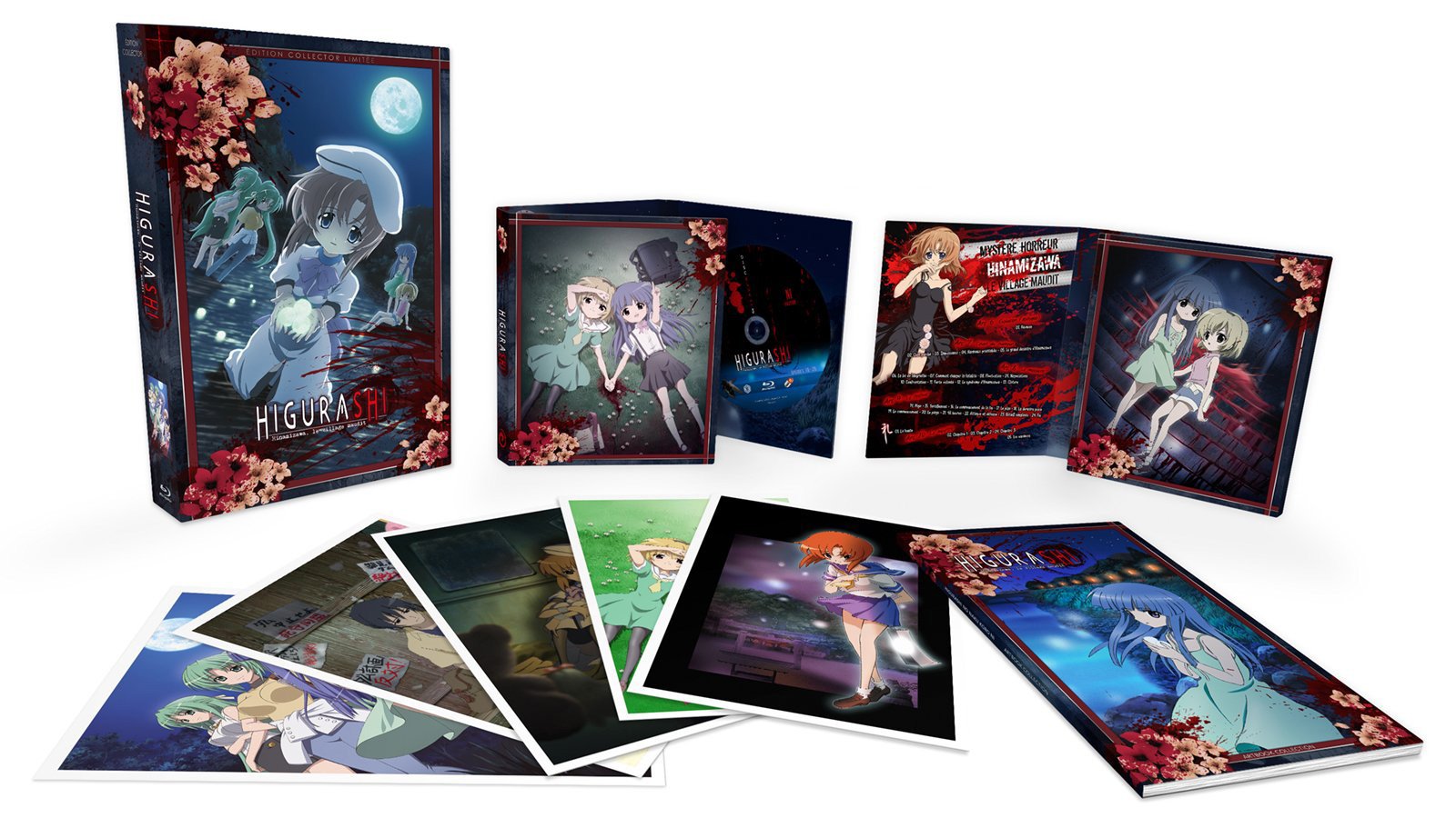Higurashi : Hinamizawa, le village maudit - Intégrale (2 saisons + 5 OAV) - Edition collector limitée - Coffret A4 Blu-ray