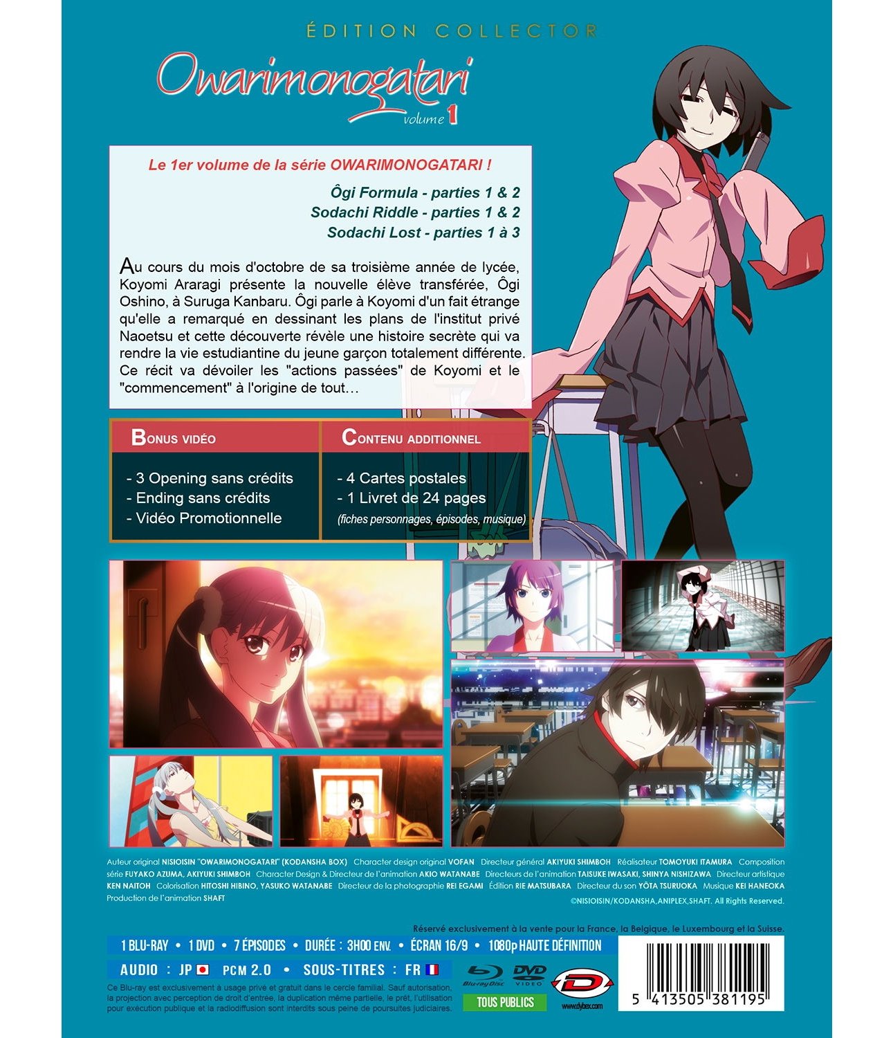 Owarimonogatari - Partie 1 - Combo DVD + Blu-ray