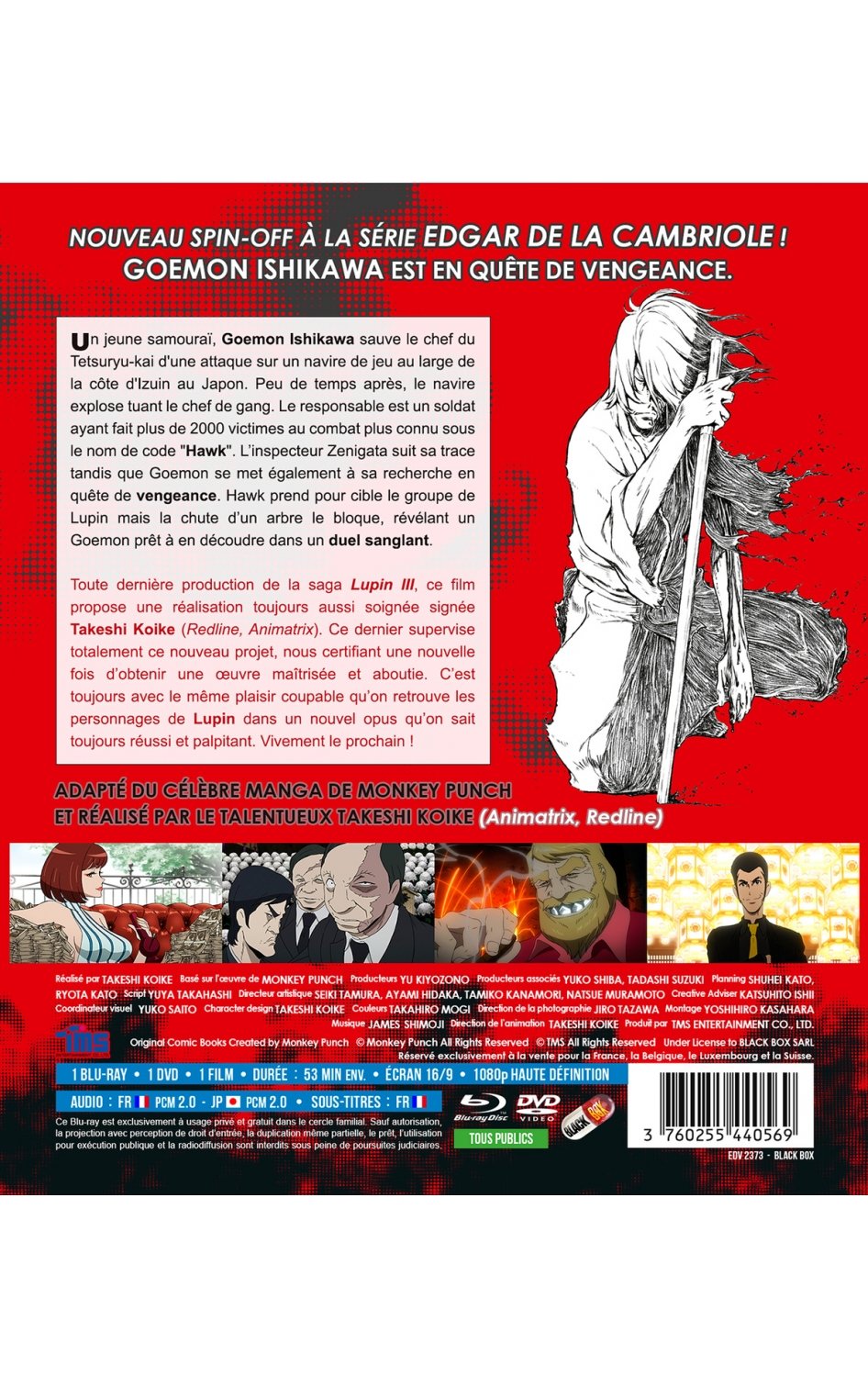 Lupin 3 : La brume de Sang de Goemon Ishikawa - Film - Combo DVD + Blu-ray