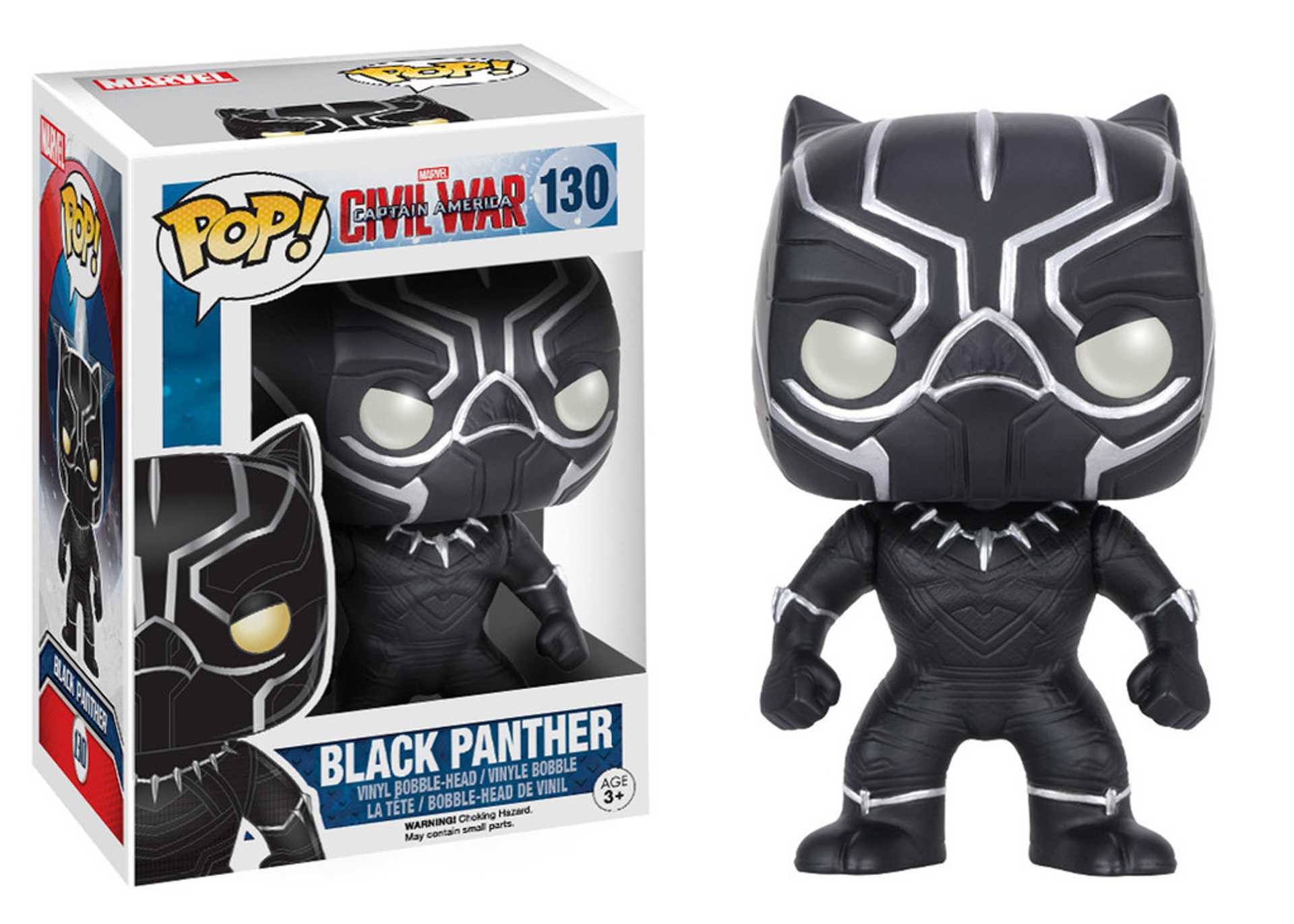 Funko Pop! Marvel Captain America Civil War Black Panther ENG Merchandising - flash vidéo