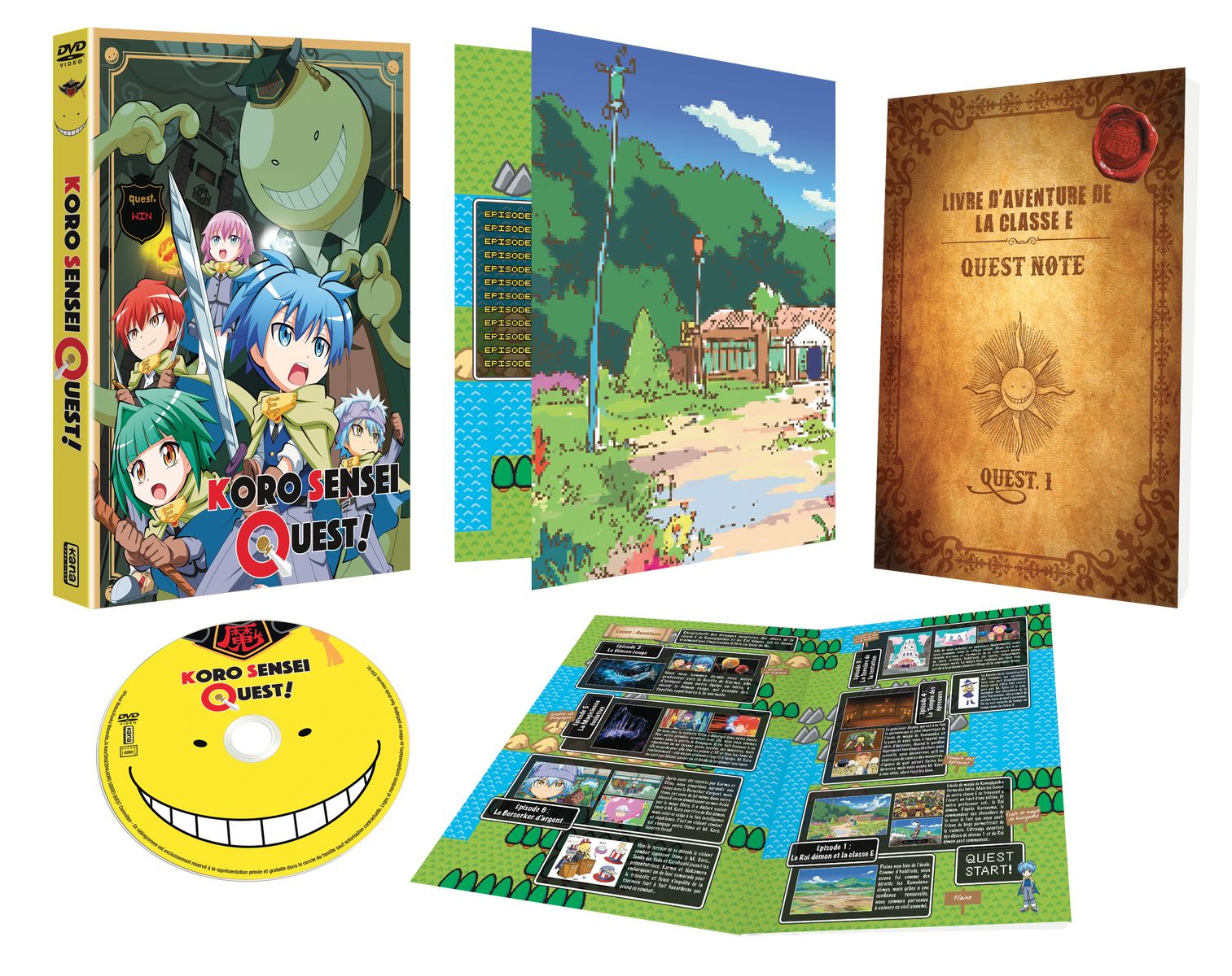 Koro Sensei Quest ! - Intégrale - DVD + Livret (spin-off Assassination Classroom)