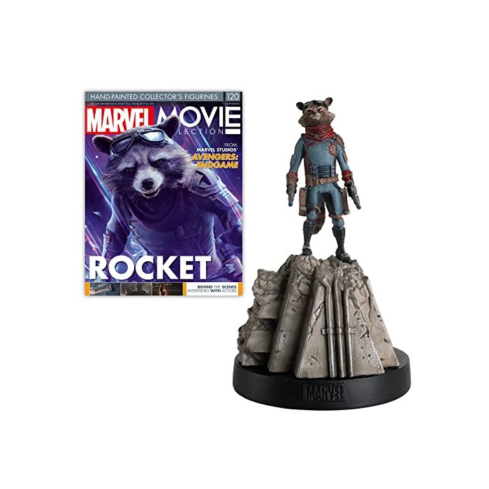 Marvel Movie 1:16 Figures - Rocket Racoon (On Bricks) 18 cm