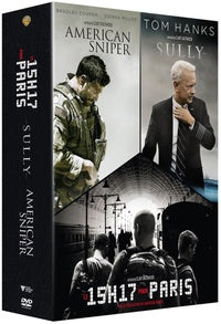 Clint Eastwood - Portraits de Héros - Le 15h17 pour Paris + Sully + American Sniper [DVD]