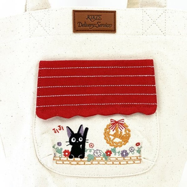 Ghibli - Kiki la petite sorcière - Tote Bag Jiji au Milieu des Fleurs - flash vidéo