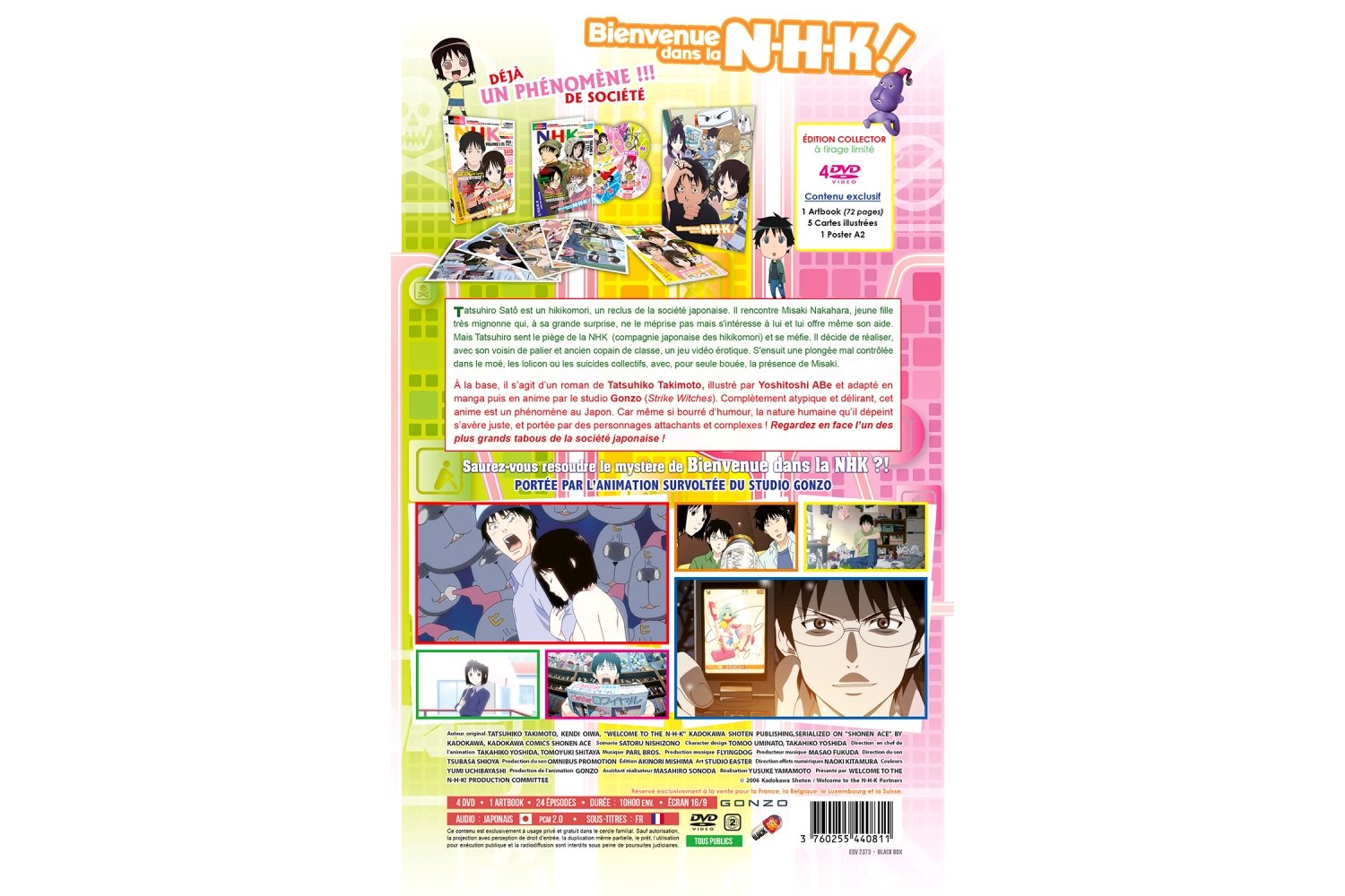 Bienvenue dans la NHK - Intégrale - Edition Collector Limitée A4 - Coffret DVD