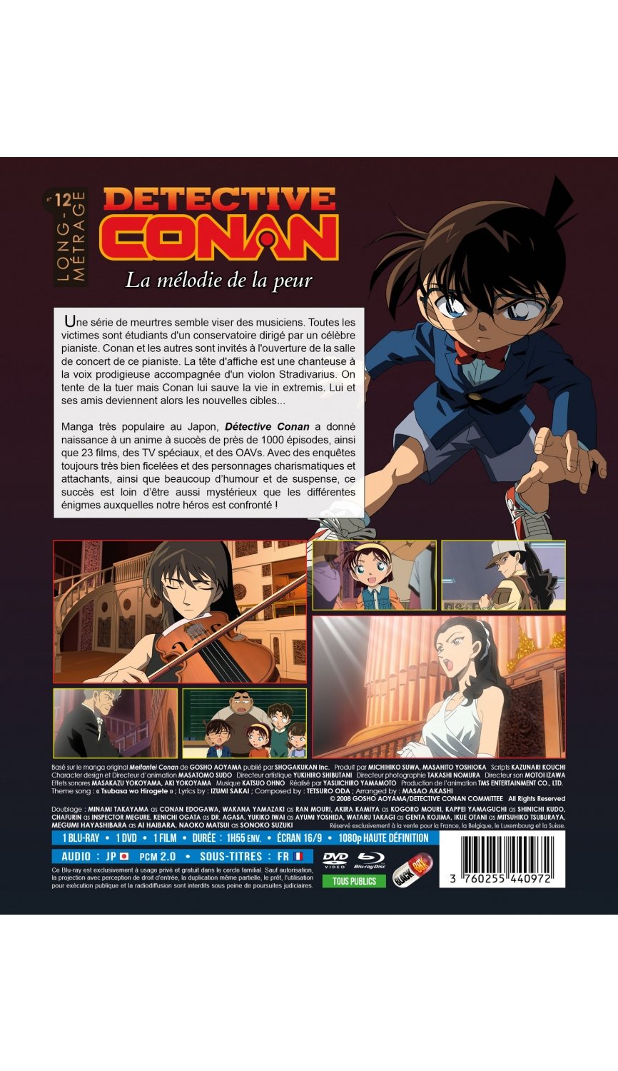 Détective Conan - Film 12 : La mélodie de la peur - Combo Blu-ray + DVD