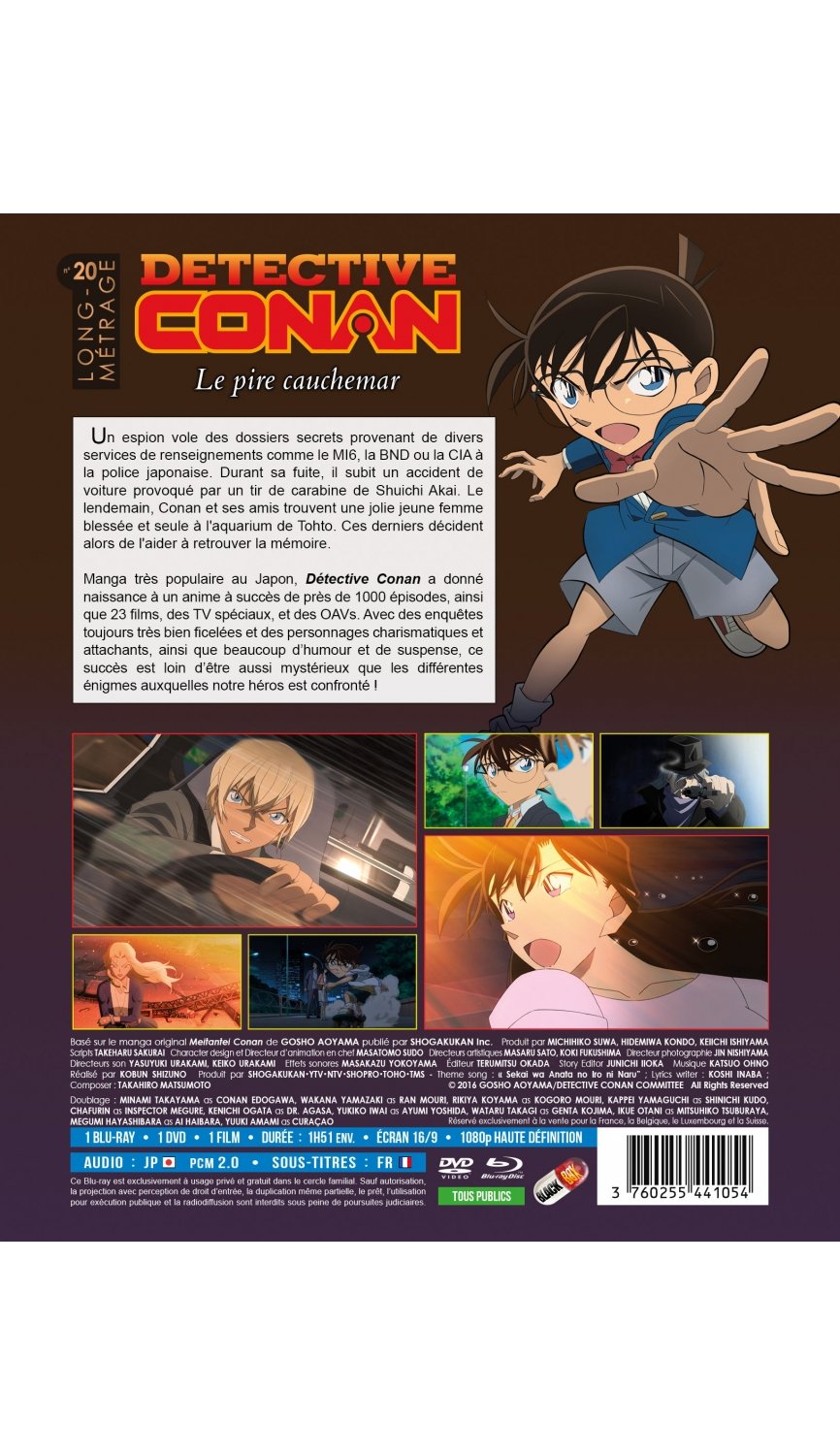 Détective Conan - Film 20 : Le pire cauchemar - Combo Blu-ray + DVD