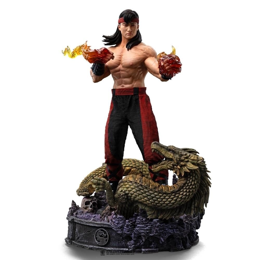 Iron Studios - Art Scale 1/10 - Mortal Kombat - Liu Kang Statue 23cm - flash vidéo