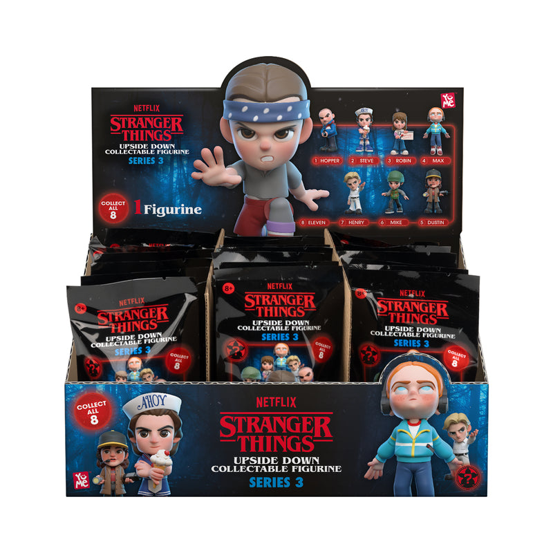 YuMe - Présentoir de figurines de collection série 3 Stranger Things Upside Down (24 figurines)