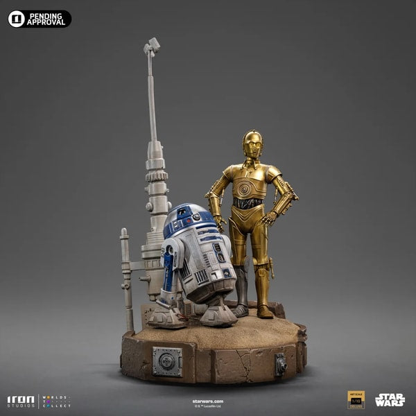 Iron Studios - Deluxe Art Scale 1/10 - Star Wars - C-3PO & R2-D2 Statue 31cm - flash vidéo