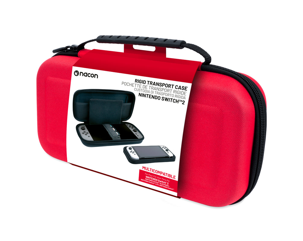 Pochette de transport rigide rouge pour Nintendo Switch 2