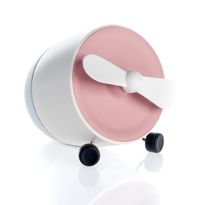 POUT - EARS1 "Enceinte Bluetooth portable avec mini ventilateur" Roze
