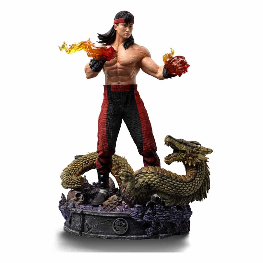 Iron Studios - Art Scale 1/10 - Mortal Kombat - Liu Kang Statue 23cm - flash vidéo