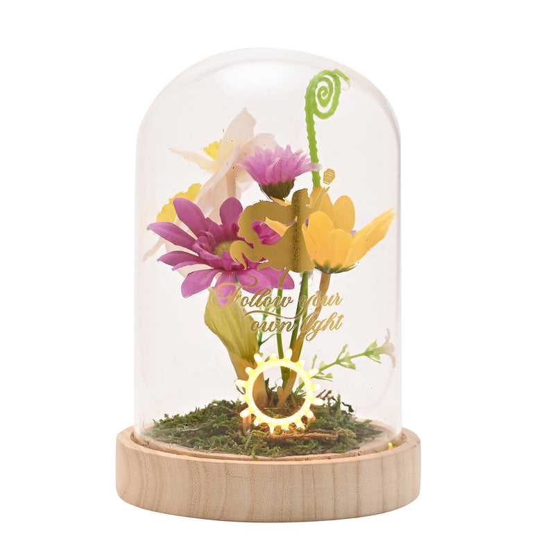 Disney - Raiponce - Cloche Florale avec Lumière Néon "Raiponce"