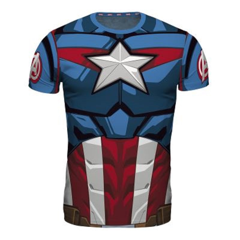 Marvel - Tshirt Réplique Captain America Homme L