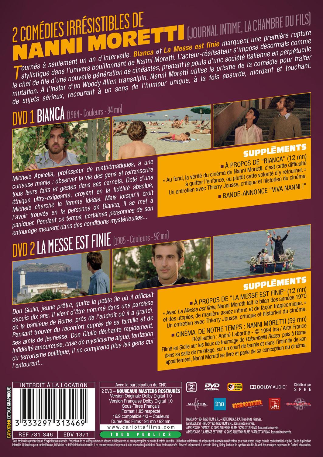 Viva Nanni ! 2 comédies de Nanni Moretti : Bianca + La messe est finie [DVD]