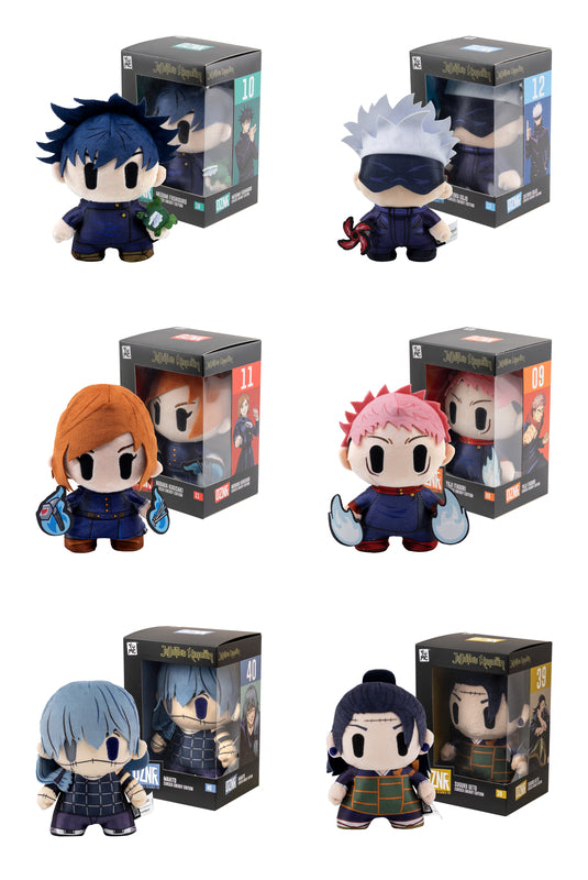 YuMe - Assortiment de peluches Jujutsu Kaisen Netflix DZNR Cursed Energy Edition (6 peluches)