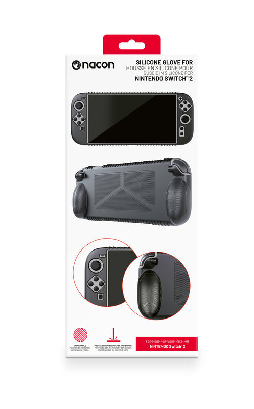 Housse noire en silicone pour Nintendo Switch 2