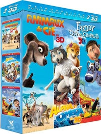 Enfants 3D - Coffret 3 films : Animaux & Cie + Alpha & Omega + Freddy tête de crapaud [Blu-ray 3D]