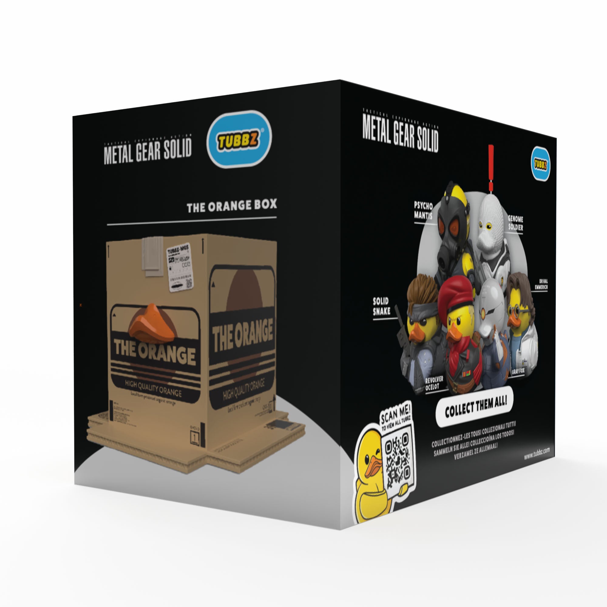 Numskull - Best of TUBBZ Boîte Canard de bain - Metal Gear Solid - The Orange Box - 9cm