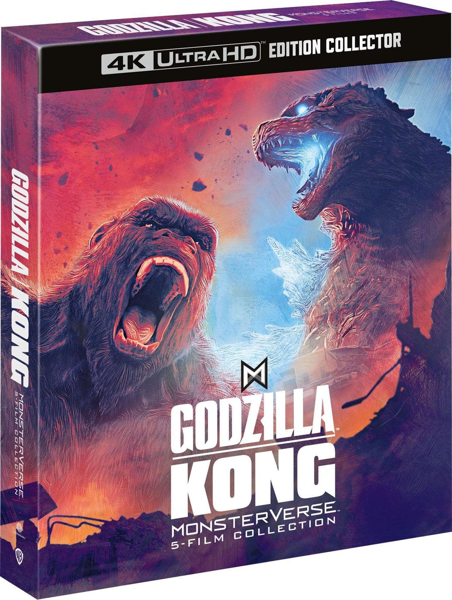 MonsterVerse - Godzilla/Kong - 5 films : Godzilla + Godzilla : Roi des monstres + Kong : Skull Island + Godzilla vs Kong + Godzilla x Kong : Le Nouvel Empire [4K Ultra HD]