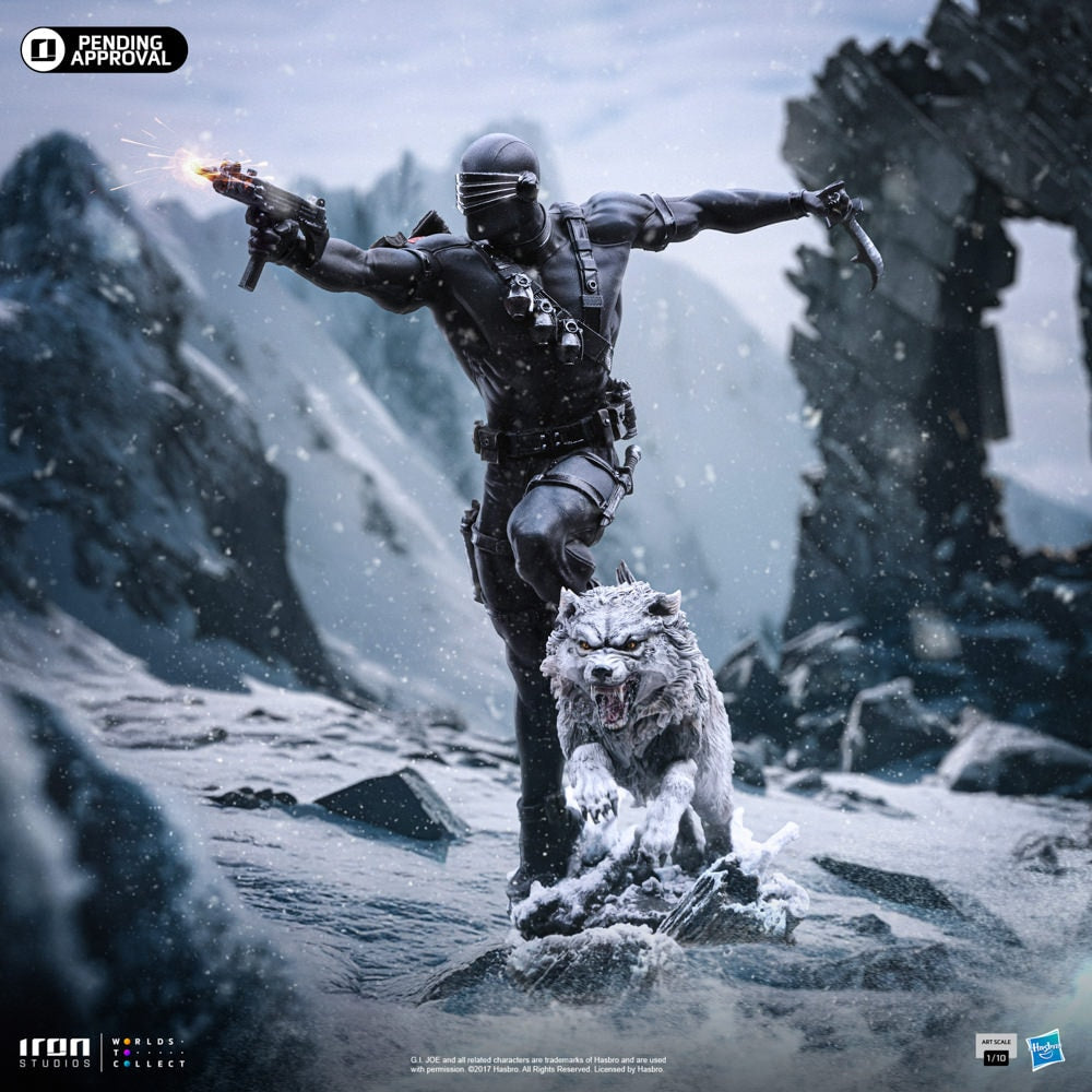 Iron Studios - Art Scale 1/10 - G.I. Joe - Snake Eyes et Timber Statue 22cm - flash vidéo
