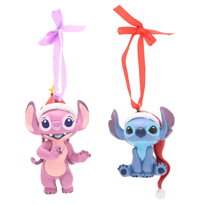 Disney - Lot de 2 Décorations à Suspendre Stitch et Angel