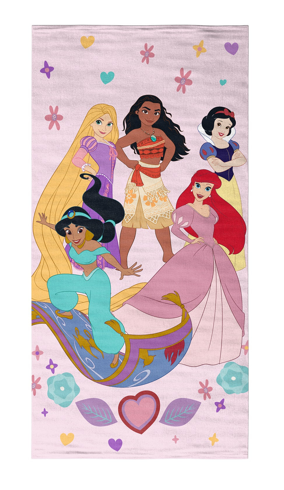 Disney - Serviette de plage en microfibre "Princesses" (140x70cm) - flash vidéo