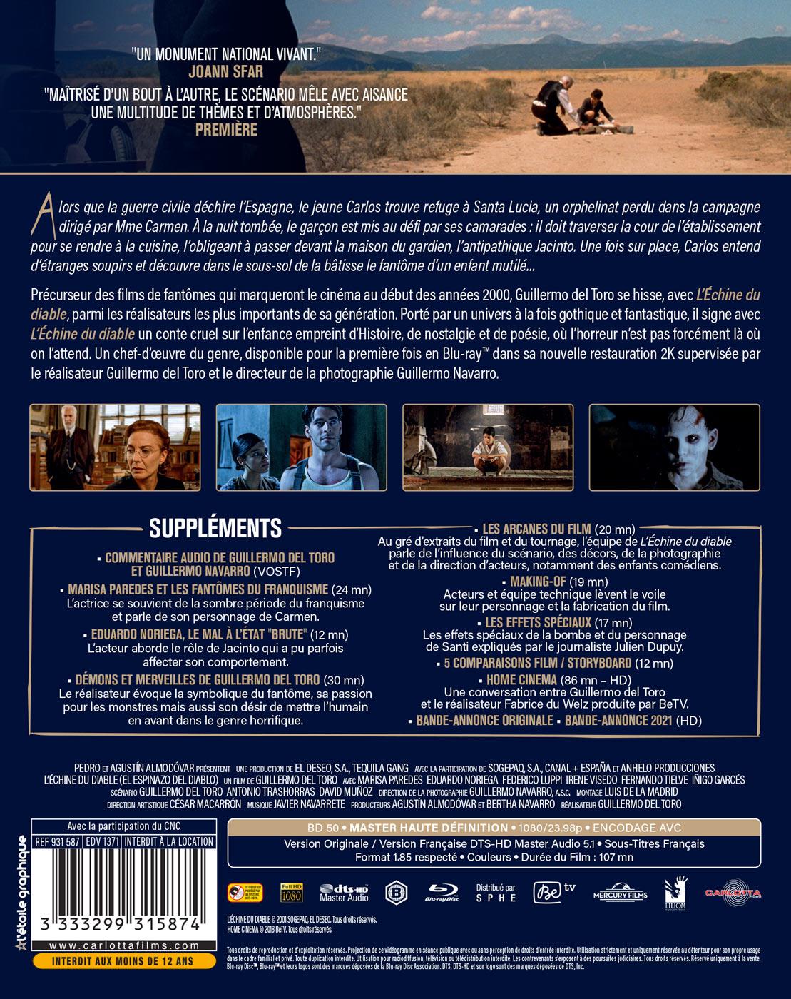 L'Echine du diable [Blu-ray]