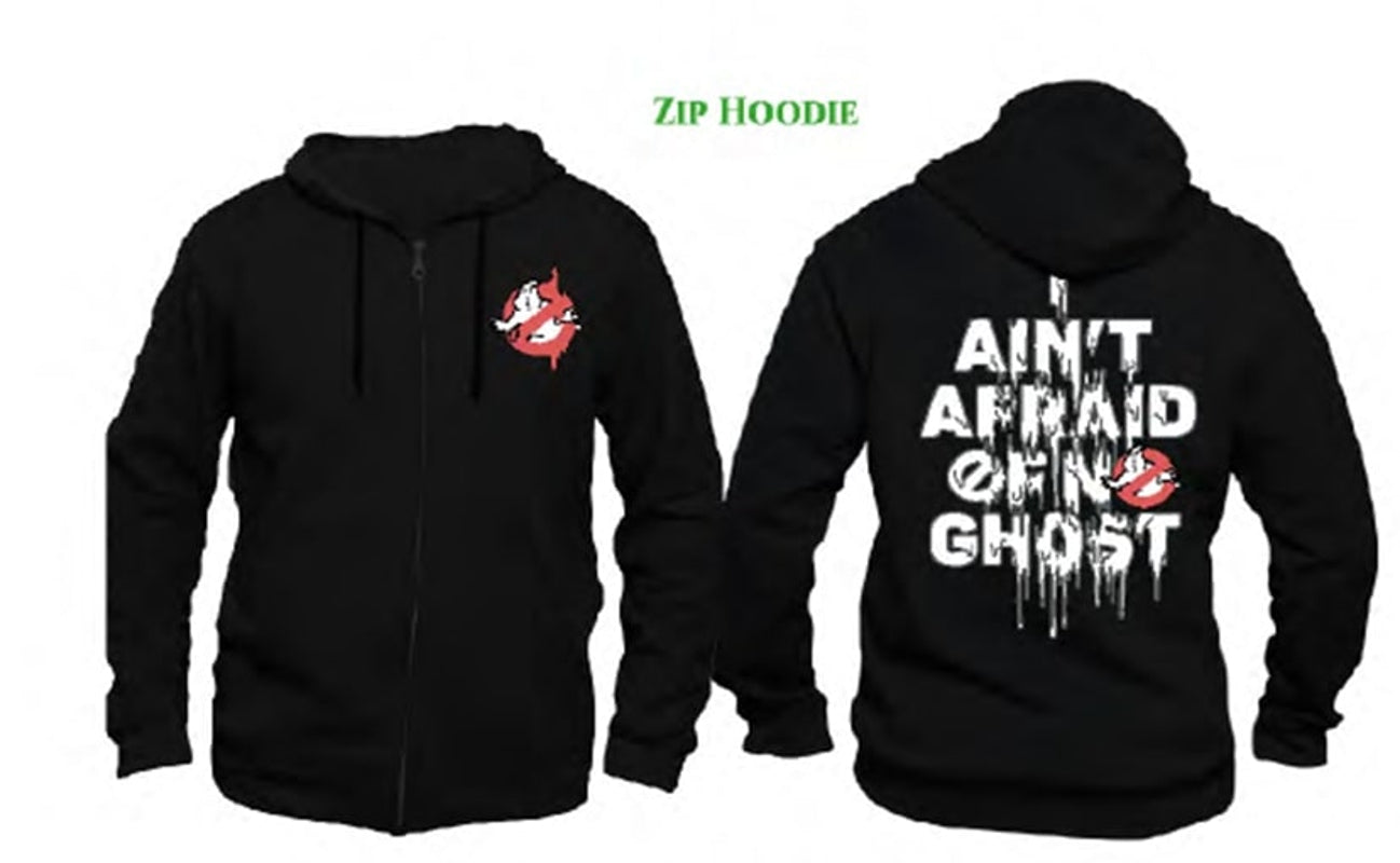 Ghostbusters - Black Men's Sweat Zippe Hoodie -S