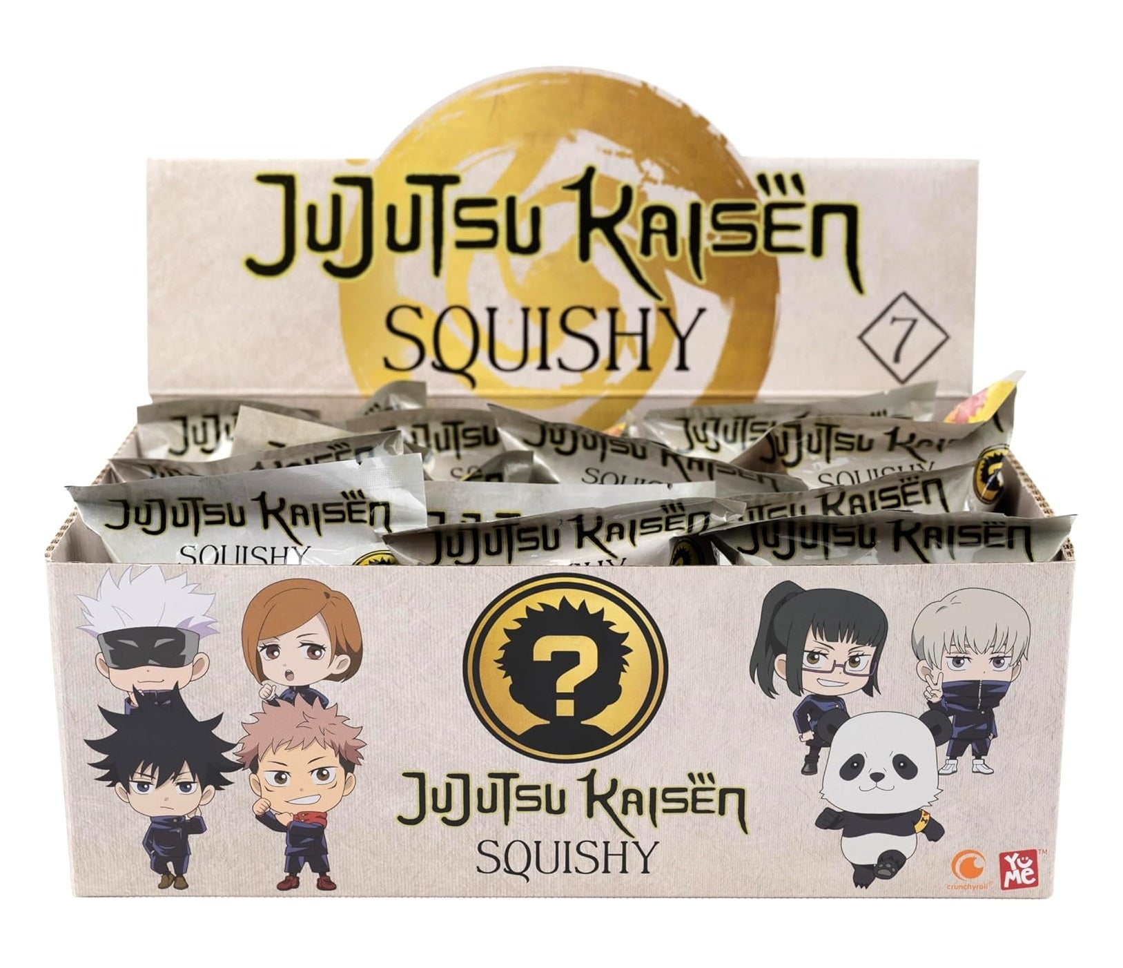 YuMe Squishy Hero - Display de figurines anti-stress Jujutsu Kaisen (12 unités)